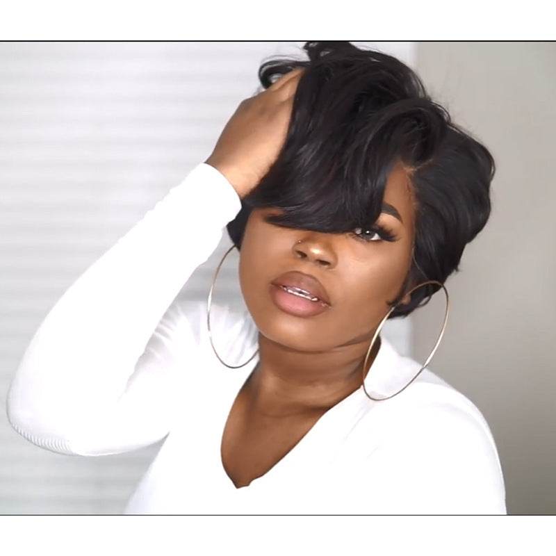 Black bob micro curl short hair - FLORANZANI- Beauté & Santé