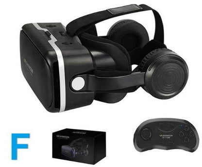 Original VR Shinecon Gafas De Realidad Virtual 120 Fov 3D Gafas Google Carton Con Auriculares Estereo Caja Para Smartphone - FLORANZANI- Beauté & Santé