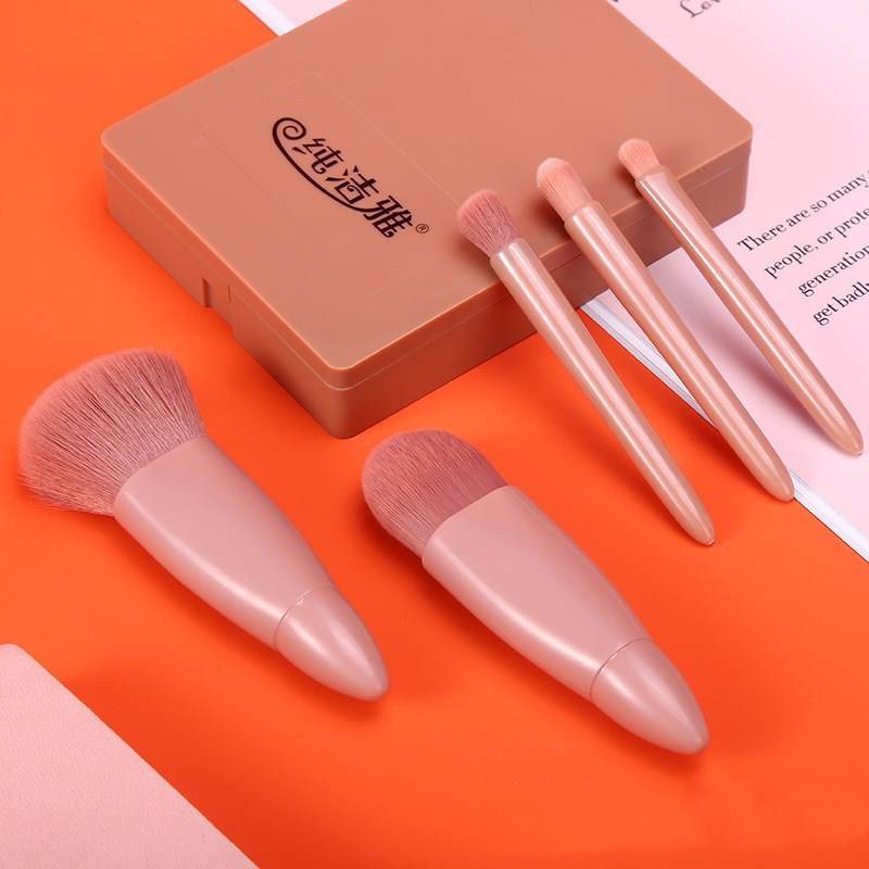 5Pcs Makeup Brushes Tool Set Cosmetic Powder Eye Shadow Foundation Blush Blending Make Up Brush - FLORANZANI- Beauté & Santé