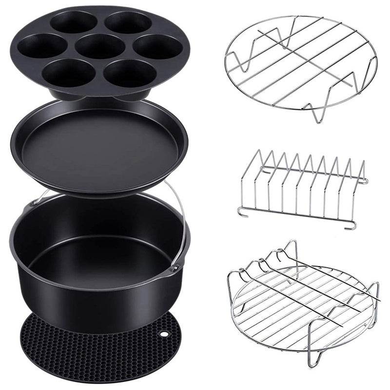 Air Fryer Accessories 7-piece Silicone Grill - FLORANZANI- Beauté & Santé