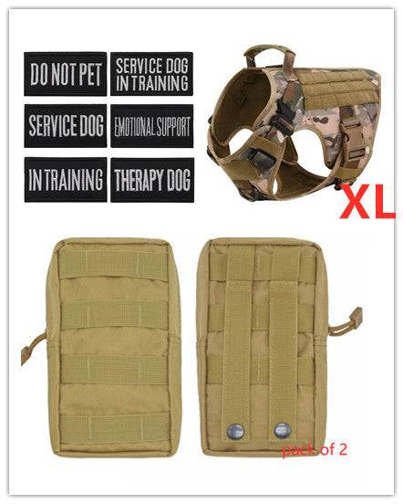 Military Tactical Dog Harness German Shepherd Adjustable Pet Dog Back - FLORANZANI- Beauté & Santé