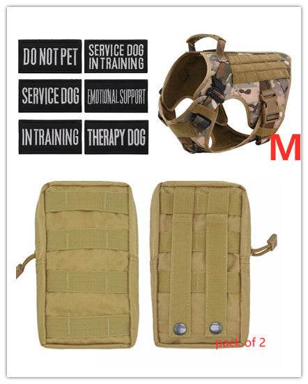 Military Tactical Dog Harness German Shepherd Adjustable Pet Dog Back - FLORANZANI- Beauté & Santé