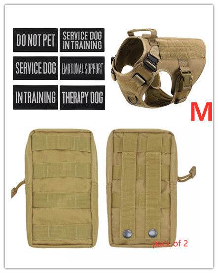 Military Tactical Dog Harness German Shepherd Adjustable Pet Dog Back - FLORANZANI- Beauté & Santé