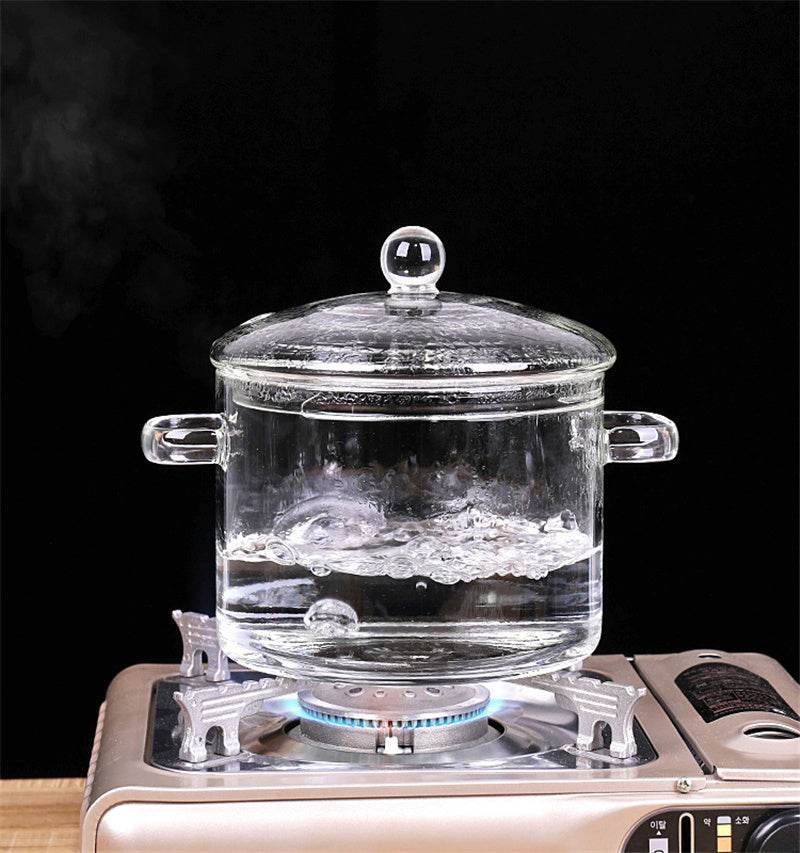 Glass Pot Stove Pot Kitchen Transparent Mini Soup Pot Stove Stove Cooking Tools Accessories - FLORANZANI- Beauté & Santé