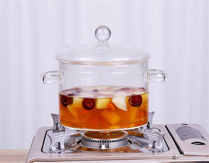 Glass Pot Stove Pot Kitchen Transparent Mini Soup Pot Stove Stove Cooking Tools Accessories - FLORANZANI- Beauté & Santé