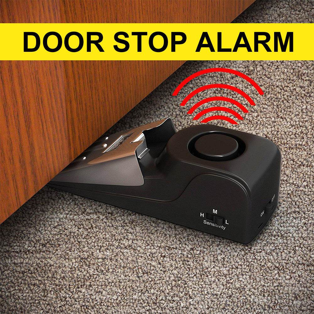 Electronic Burglar Alarm Intelligent Home Security Wedge Door Stop Alarm System Device Hotel Intruder Alert Detection - FLORANZANI- Beauté & Santé