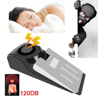 Electronic Burglar Alarm Intelligent Home Security Wedge Door Stop Alarm System Device Hotel Intruder Alert Detection - FLORANZANI- Beauté & Santé