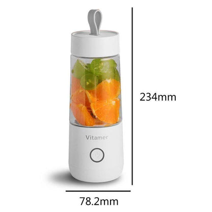 350ml Portable Blender Juicer Electric USB Rechargeable Mixer Smoothie Slushy Cup Juice Blender Bottle USB Charging Kitchen Gadgets - FLORANZANI- Beauté & Santé