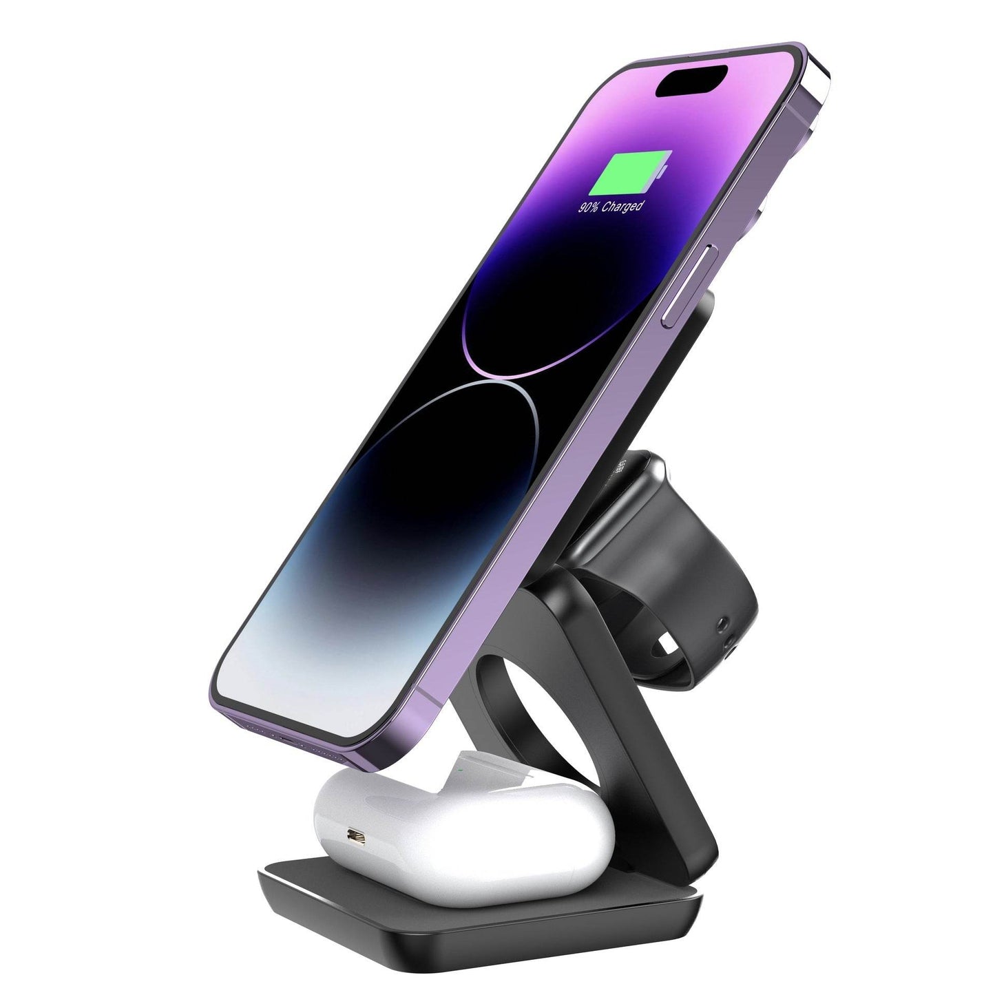 Folding Three-in-one Wireless Charger Portable Magnetic Suction - FLORANZANI- Beauté & Santé