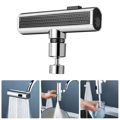 Kitchen Faucet Waterfall Outlet Splash Proof Universal Rotating Bubbler Multifunctional Water Nozzle Extension Kitchen Gadgets - FLORANZANI- Beauté & Santé