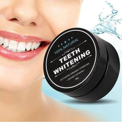 Charcoal Teeth Whitening Powder Activated Coconut Charcoal Teeth Whitening Charcoal Powder Oral Hygiene - FLORANZANI- Beauté & Santé