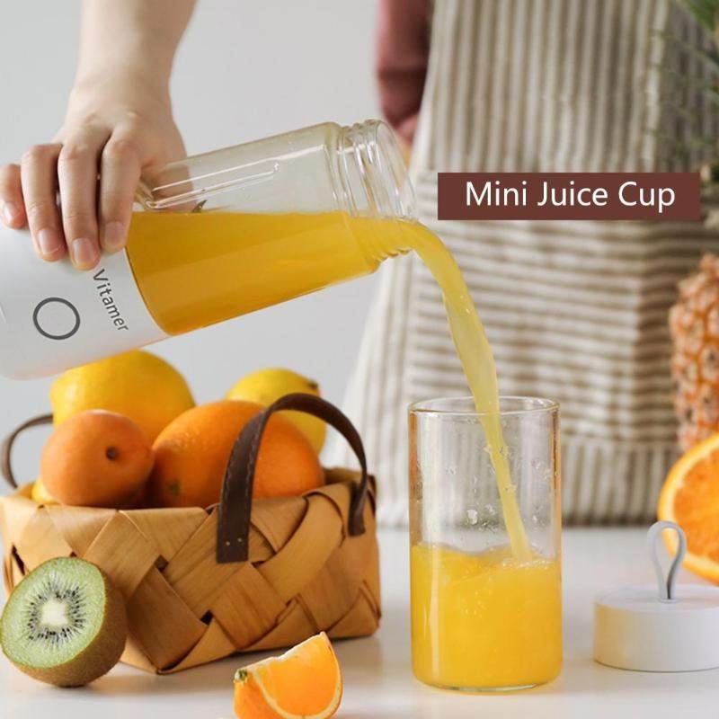 350ml Portable Blender Juicer Electric USB Rechargeable Mixer Smoothie Slushy Cup Juice Blender Bottle USB Charging Kitchen Gadgets - FLORANZANI- Beauté & Santé