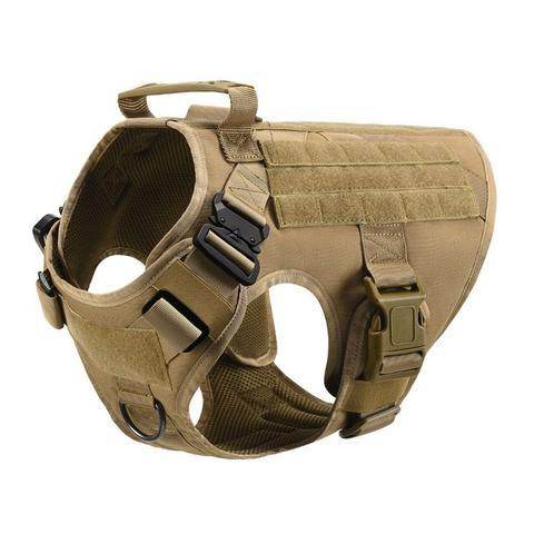 Military Tactical Dog Harness German Shepherd Adjustable Pet Dog Back - FLORANZANI- Beauté & Santé