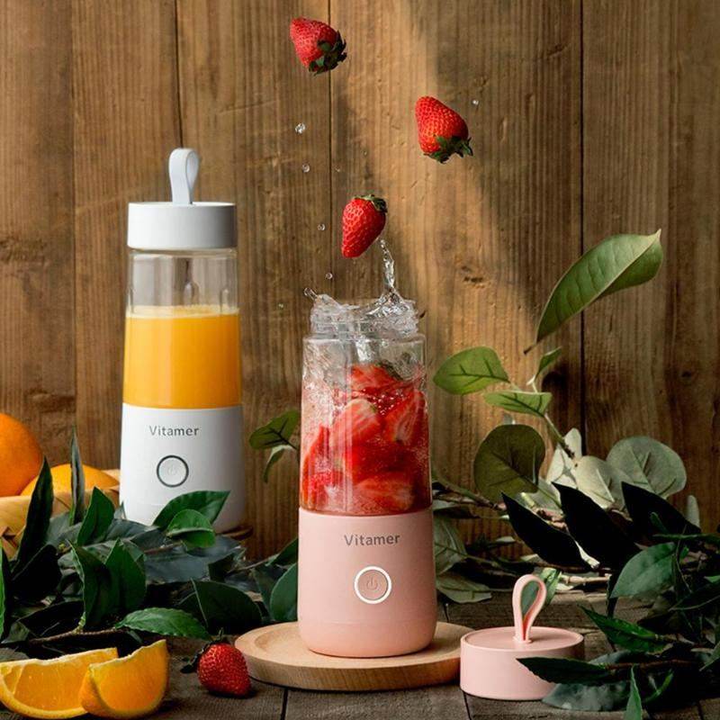 350ml Portable Blender Juicer Electric USB Rechargeable Mixer Smoothie Slushy Cup Juice Blender Bottle USB Charging Kitchen Gadgets - FLORANZANI- Beauté & Santé