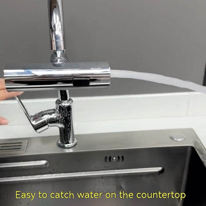 Kitchen Faucet Waterfall Outlet Splash Proof Universal Rotating Bubbler Multifunctional Water Nozzle Extension Kitchen Gadgets - FLORANZANI- Beauté & Santé