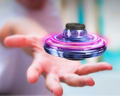 Mini Fingertip Gyro Interactive Decompression Toy Drone LED UFO Type Flying Helicopter Spinner Toy Kids - FLORANZANI- Beauté & Santé