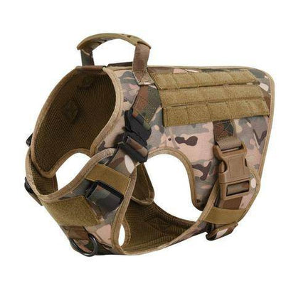 Military Tactical Dog Harness German Shepherd Adjustable Pet Dog Back - FLORANZANI- Beauté & Santé