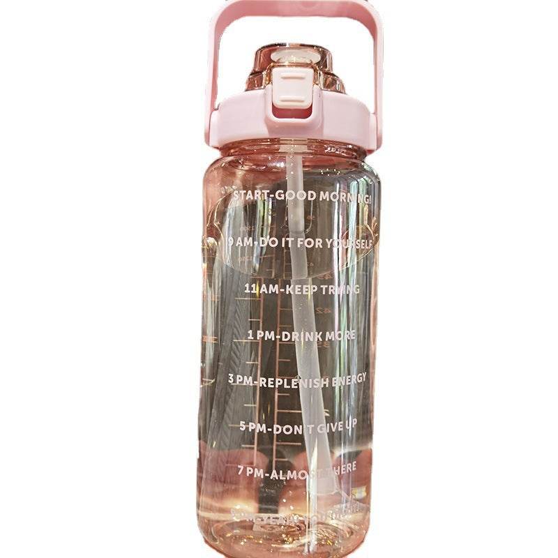 Large Plastic Cup Portable Water Bottle - FLORANZANI- Beauté & Santé