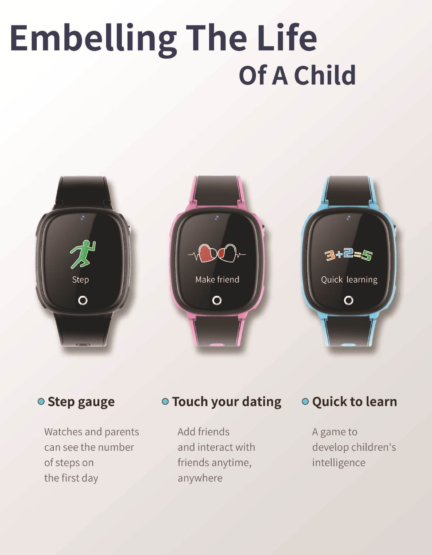 Smart watch children phone watch - FLORANZANI- Beauté & Santé