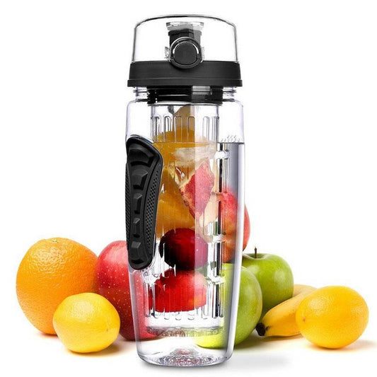 1000ml Water Fruit Bottle BPA Free Plastic Sport Fruit Infuser Water Bottles With Infuser Juice Shaker Drink Bottle Of Water - FLORANZANI- Beauté & Santé