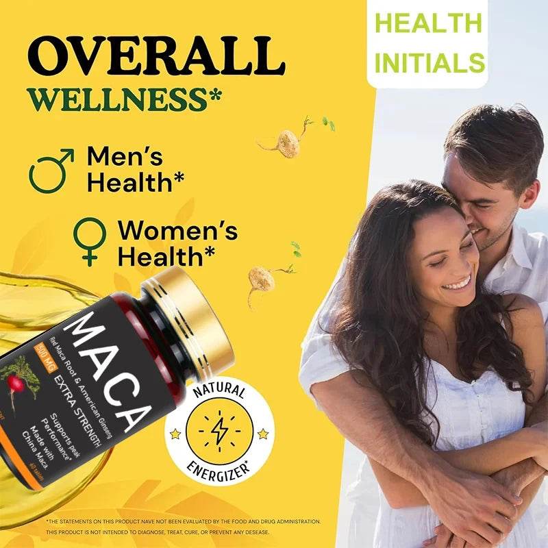 Organic Maca Tablets Support Reproductive Health Natural Energizer-36000MG - FLORANZANI- Beauté & Santé