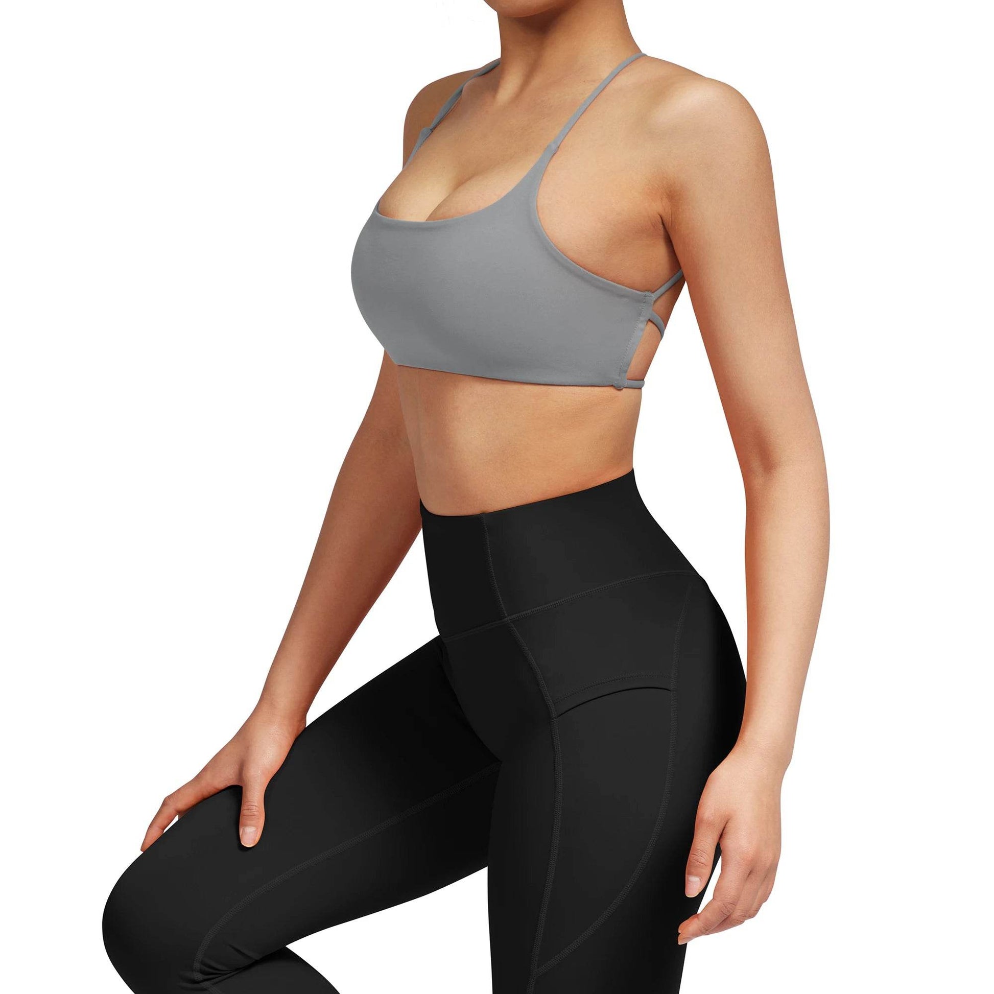 Sport Bra Fitness Top Seamless Yoga Bra Black White Running Yoga Gym Crop Top Women Push Up Sports Bra 2023 Women - FLORANZANI- Beauté & Santé