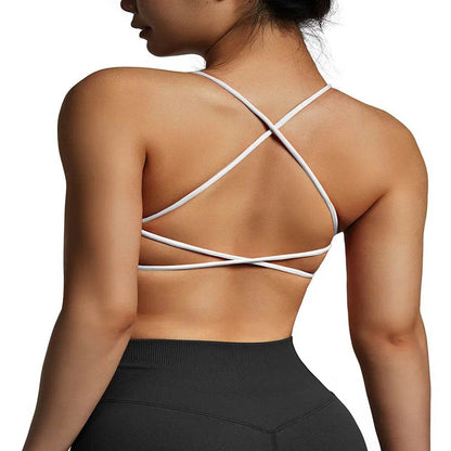 Sport Bra Fitness Top Seamless Yoga Bra Black White Running Yoga Gym Crop Top Women Push Up Sports Bra 2023 Women - FLORANZANI- Beauté & Santé