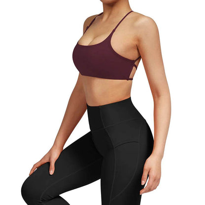 Sport Bra Fitness Top Seamless Yoga Bra Black White Running Yoga Gym Crop Top Women Push Up Sports Bra 2023 Women - FLORANZANI- Beauté & Santé