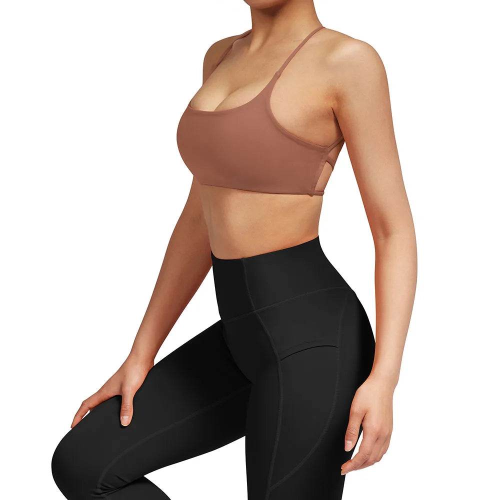 Sport Bra Fitness Top Seamless Yoga Bra Black White Running Yoga Gym Crop Top Women Push Up Sports Bra 2023 Women - FLORANZANI- Beauté & Santé