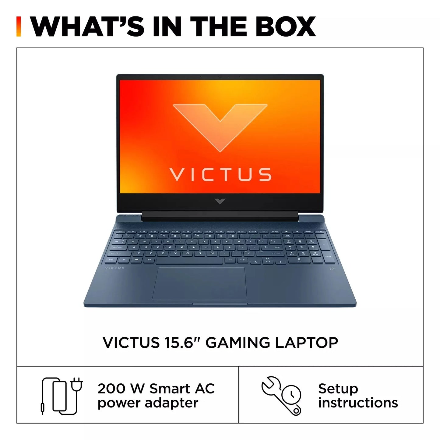 HP Victus 15" Gaming Laptop,Intel Core i5-12450H,64GB RAM,4TB SSD,GeForce RTX 3050,Windows 11 Home,Blue