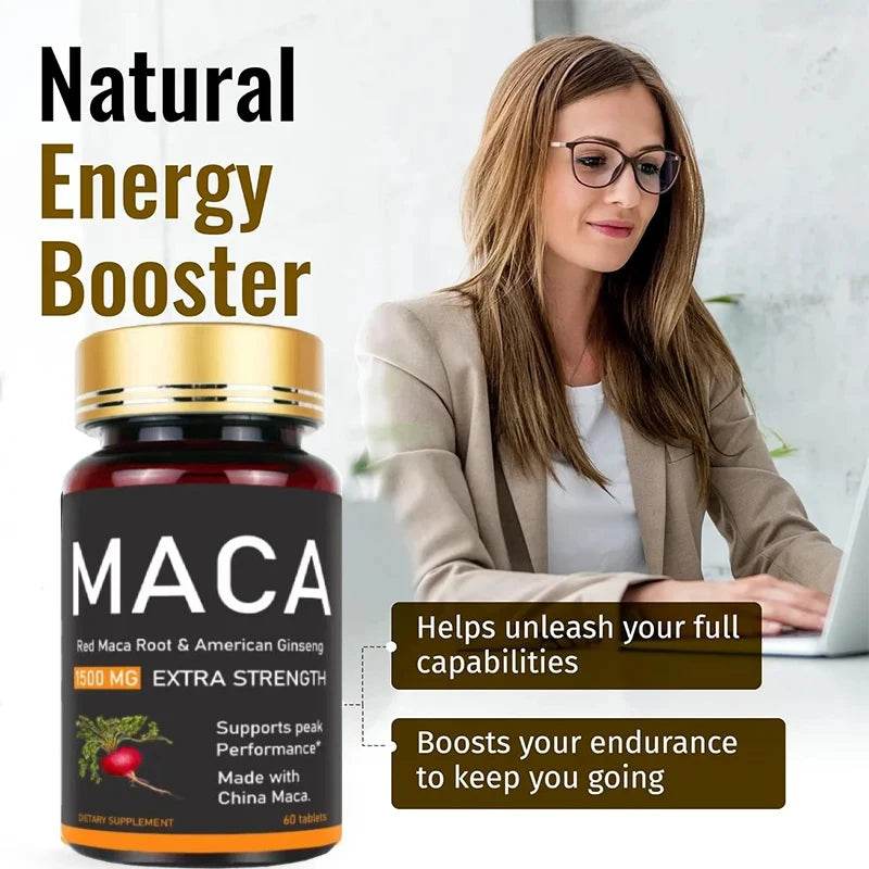 Organic Maca Tablets Support Reproductive Health Natural Energizer-36000MG - FLORANZANI- Beauté & Santé