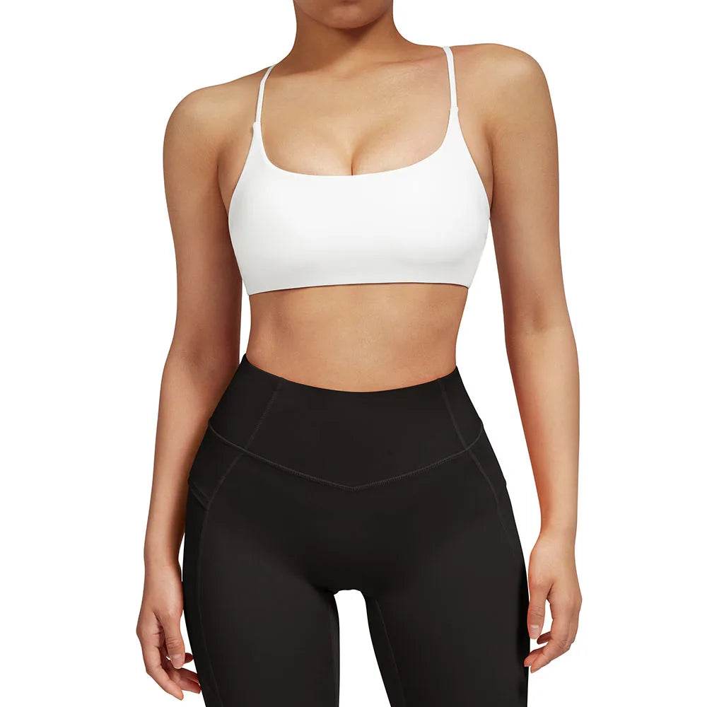 Sport Bra Fitness Top Seamless Yoga Bra Black White Running Yoga Gym Crop Top Women Push Up Sports Bra 2023 Women - FLORANZANI- Beauté & Santé