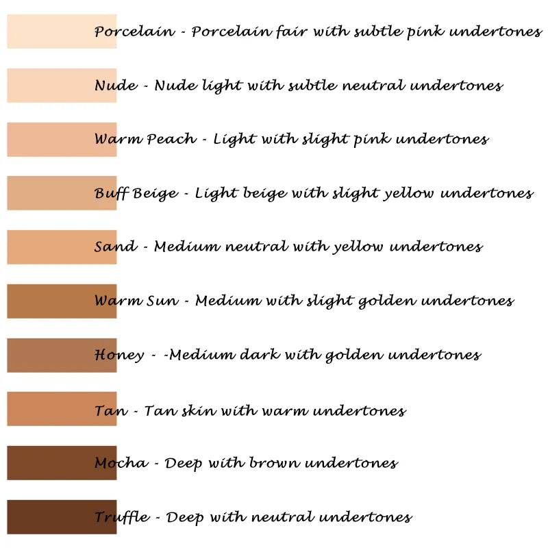 PHOERA 30ml Foundation Makeup 10 Colors Liquid Matte Moisturizer Face Base High Coverage Brighten Concealer Cream TSLM1 - FLORANZANI- Beauté & Santé