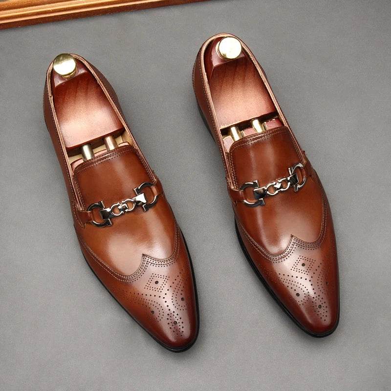 Oxford man in leather shoes, dress shoes, pointy, English style. Made of pure leather, dress, carved, married, size 46 - FLORANZANI- Beauté & Santé