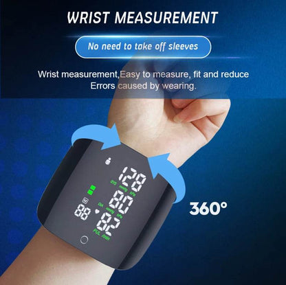 Rechargeable Digital Voice Wrist Blood Pressure Monitor Device Digital Tensiometer Sphygmomanometer 99 Data Storage - FLORANZANI- Beauté & Santé