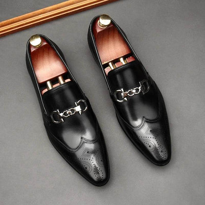 Oxford man in leather shoes, dress shoes, pointy, English style. Made of pure leather, dress, carved, married, size 46 - FLORANZANI- Beauté & Santé