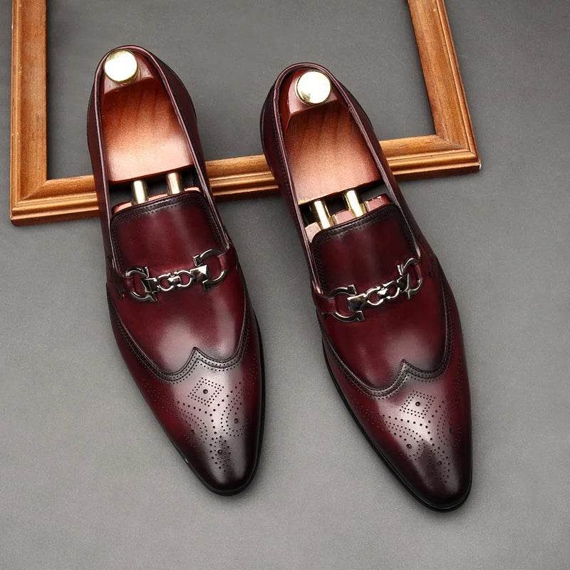 Oxford man in leather shoes, dress shoes, pointy, English style. Made of pure leather, dress, carved, married, size 46 - FLORANZANI- Beauté & Santé