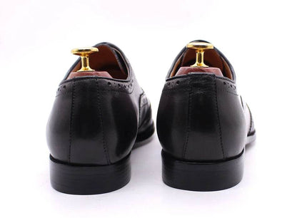 Luxury Men's Dress Shoes Genuine Calf Leather Oxford Shoes for Men Wingtip Brogue Comfortable Business Formal Shoes Male - FLORANZANI- Beauté & Santé