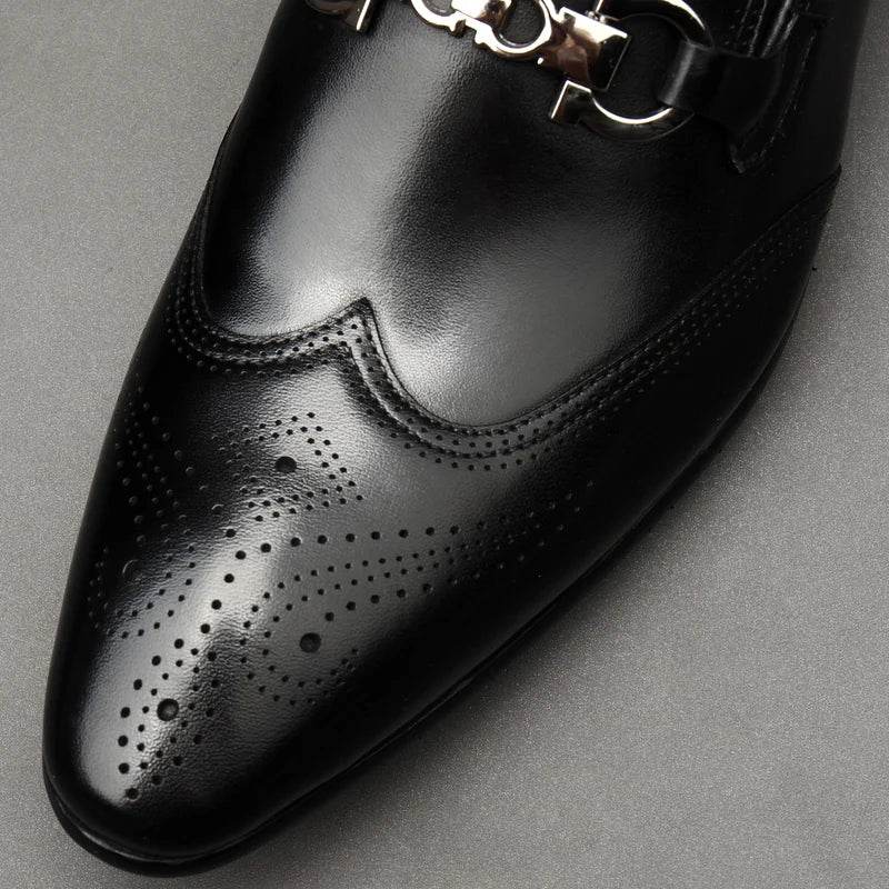 Oxford man in leather shoes, dress shoes, pointy, English style. Made of pure leather, dress, carved, married, size 46 - FLORANZANI- Beauté & Santé