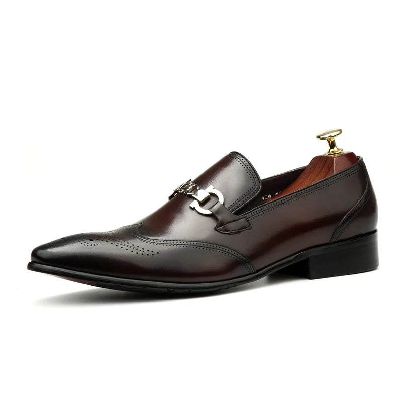 Oxford man in leather shoes, dress shoes, pointy, English style. Made of pure leather, dress, carved, married, size 46 - FLORANZANI- Beauté & Santé