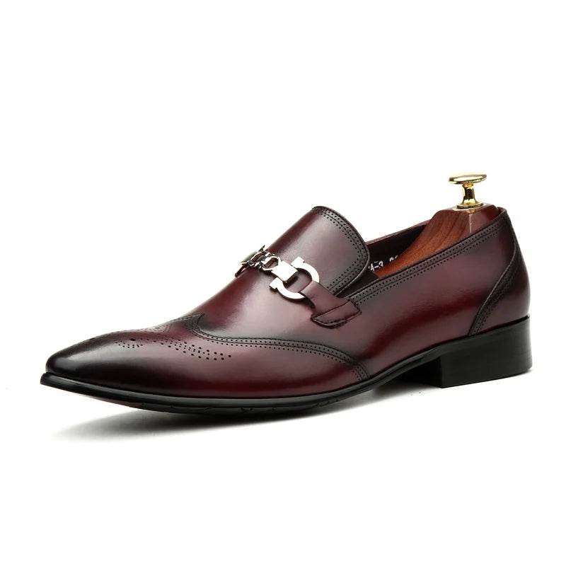 Oxford man in leather shoes, dress shoes, pointy, English style. Made of pure leather, dress, carved, married, size 46 - FLORANZANI- Beauté & Santé