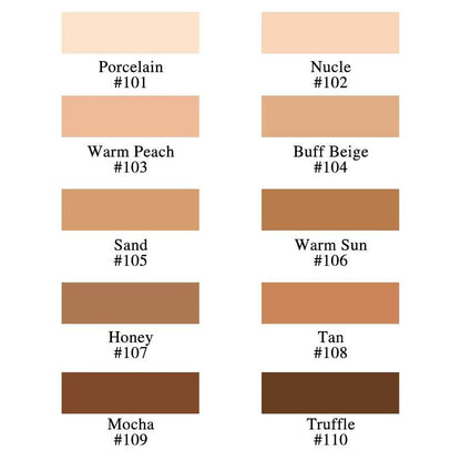 PHOERA 30ml Foundation Makeup 10 Colors Liquid Matte Moisturizer Face Base High Coverage Brighten Concealer Cream TSLM1 - FLORANZANI- Beauté & Santé