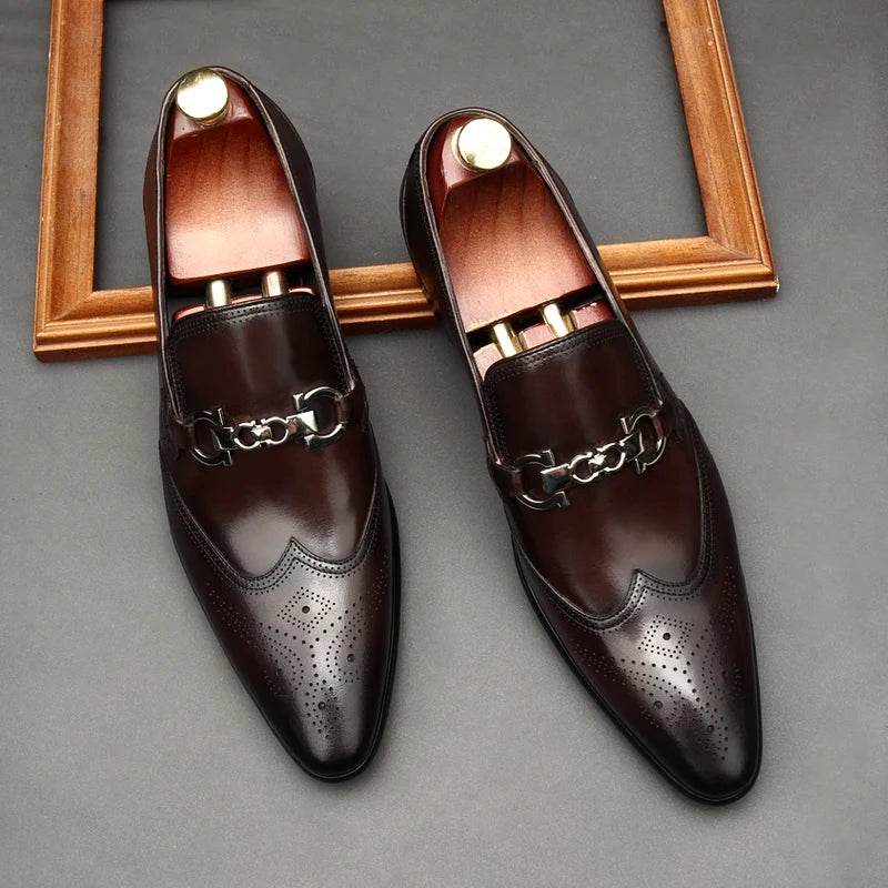 Oxford man in leather shoes, dress shoes, pointy, English style. Made of pure leather, dress, carved, married, size 46 - FLORANZANI- Beauté & Santé