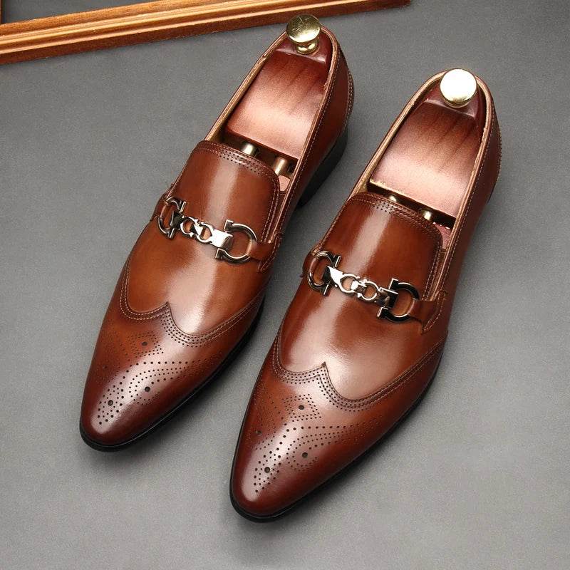 Oxford man in leather shoes, dress shoes, pointy, English style. Made of pure leather, dress, carved, married, size 46 - FLORANZANI- Beauté & Santé