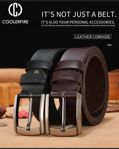 men high quality genuine leather belt luxury designer belts men cowskin fashion Strap male Jeans for man cowboy - FLORANZANI- Beauté & Santé