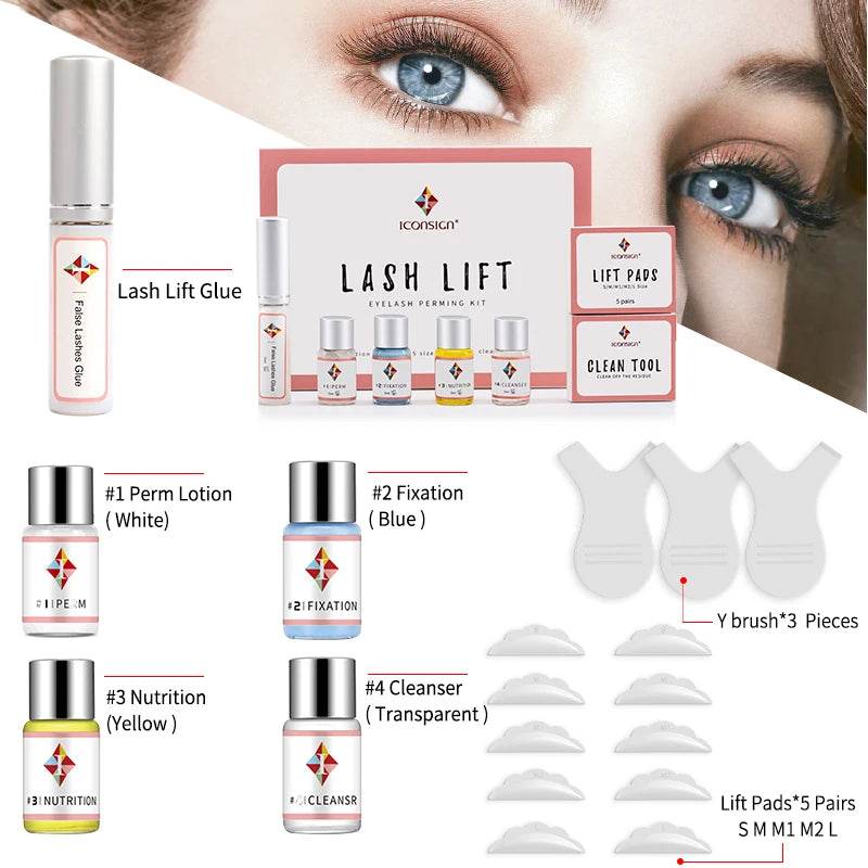 Dropshipping ICONSIGN Lash Lift Kit Lifiting Eyelash Eyelash Enhancer Eyelash Lifting Kit Lash Perm Eye Makeup Can Do Your Logo - FLORANZANI- Beauté & Santé