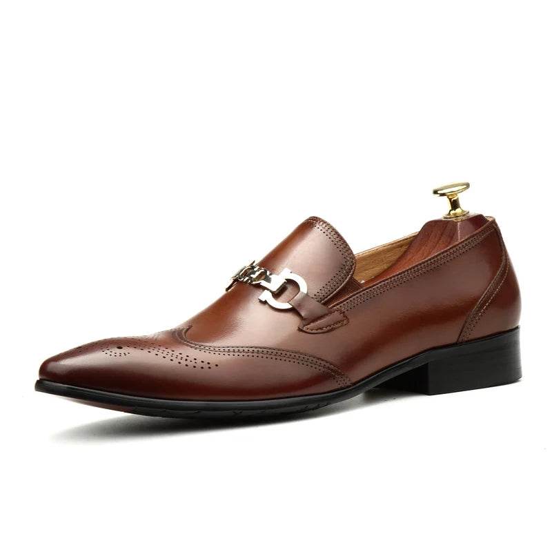 Oxford man in leather shoes, dress shoes, pointy, English style. Made of pure leather, dress, carved, married, size 46 - FLORANZANI- Beauté & Santé