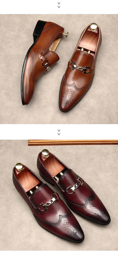 Oxford man in leather shoes, dress shoes, pointy, English style. Made of pure leather, dress, carved, married, size 46 - FLORANZANI- Beauté & Santé