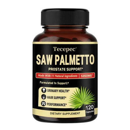 Saw Palmetto Capsules - Men's Prostate Health, Reduce Urinary Frequency, Promote Hair Growth - FLORANZANI- Beauté & Santé