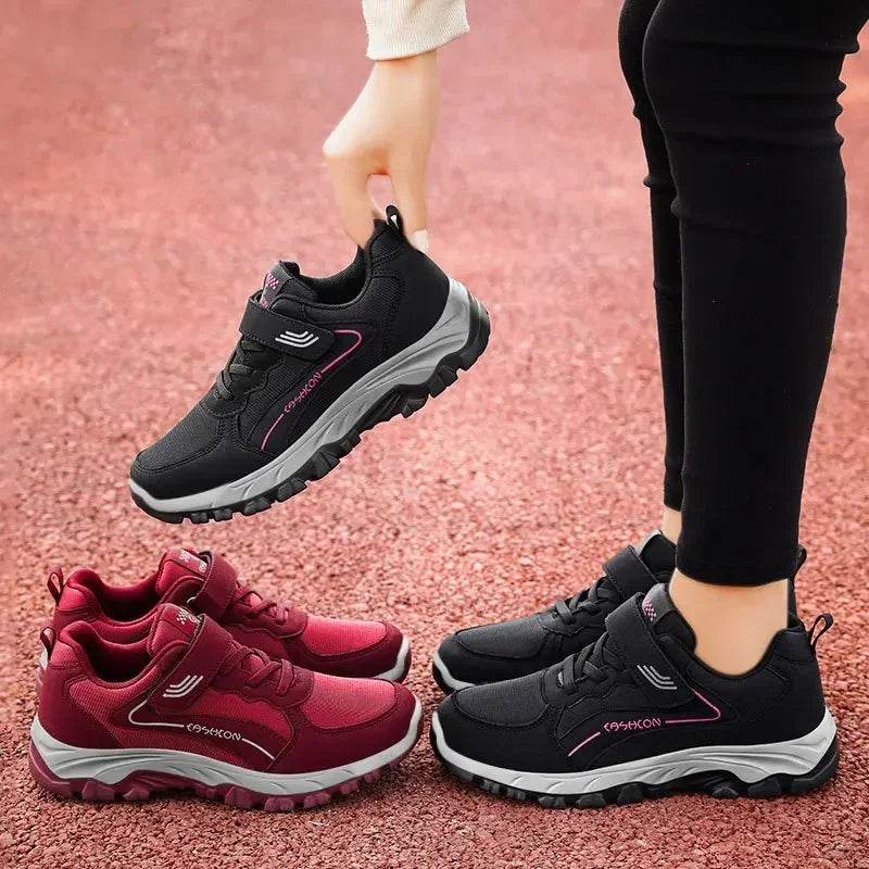 Women's Sports Shoes Leather Sports Shoes Waterproof Fashionable Outdoor Hiking Anti SlipCasual Walking Shoes Women's Shoes - FLORANZANI- Beauté & Santé